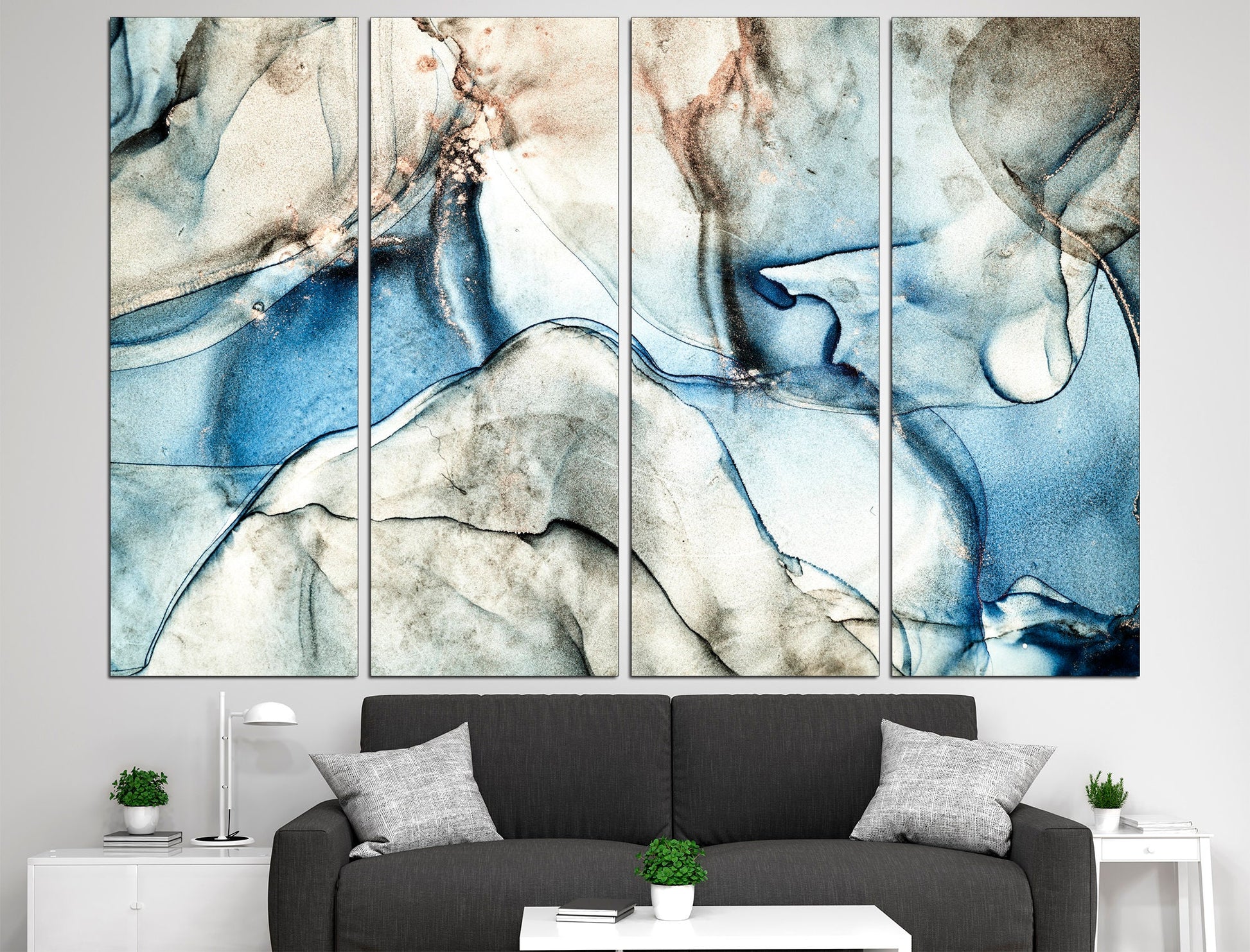 Marble print Abstract art canvas Marble wall art 3 panel canvas, Marble canvas Abstract marble art Canvas wall decor