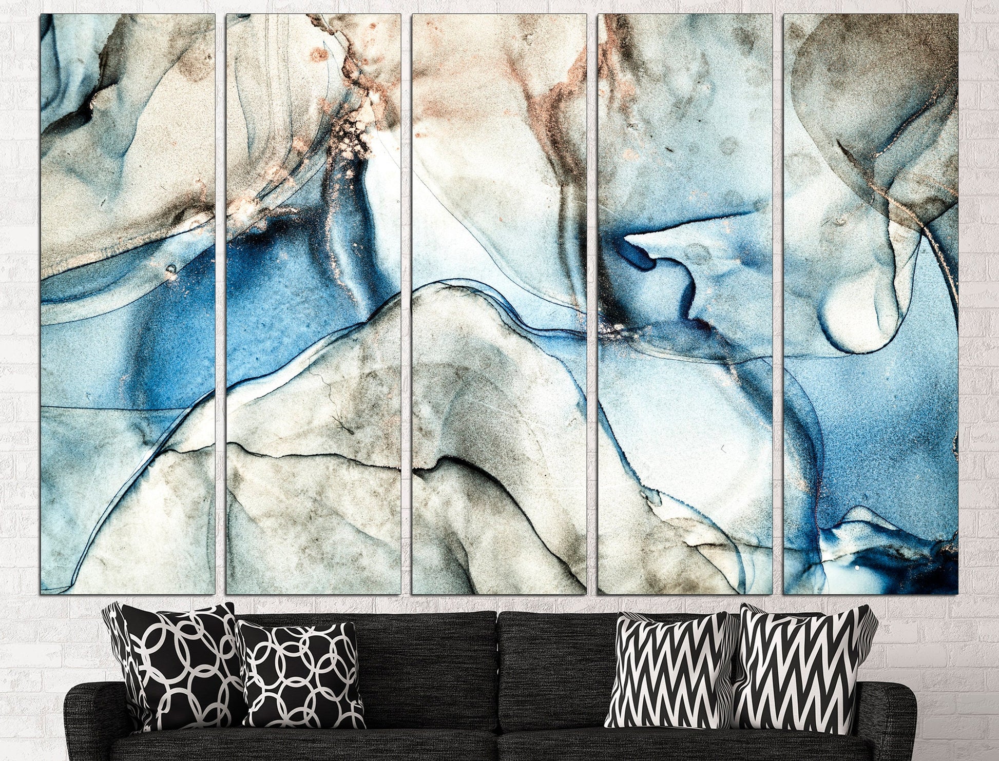 Marble print Abstract art canvas Marble wall art 3 panel canvas, Marble canvas Abstract marble art Canvas wall decor