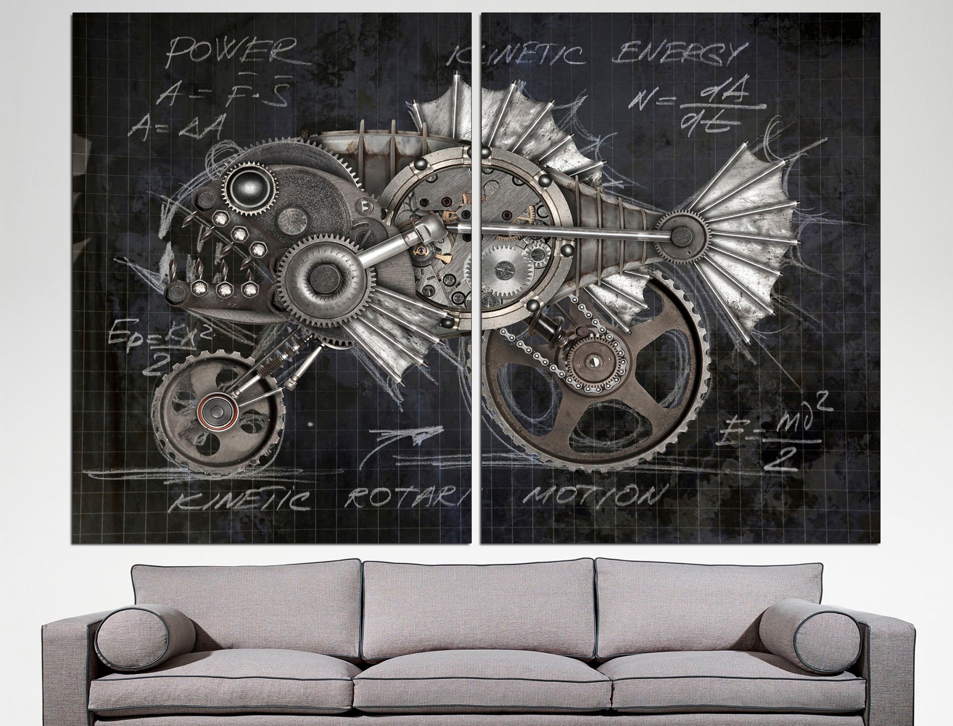 Steampunk wall art Large canvas art Steampunk wall decor, Canvas wall art Wall decor canvas Steampunk home decor