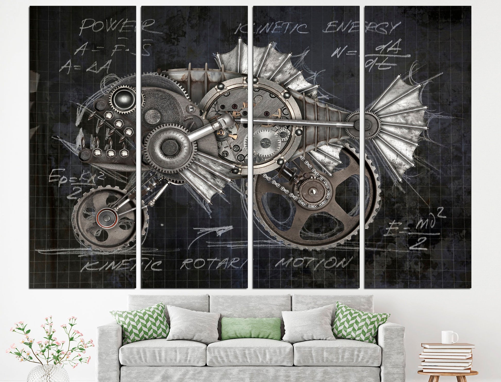 Steampunk wall art Large canvas art Steampunk wall decor, Canvas wall art Wall decor canvas Steampunk home decor