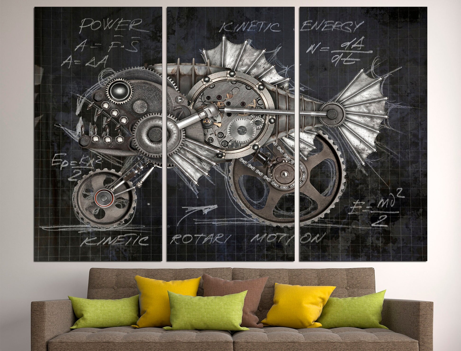 Steampunk wall art Large canvas art Steampunk wall decor, Canvas wall art Wall decor canvas Steampunk home decor