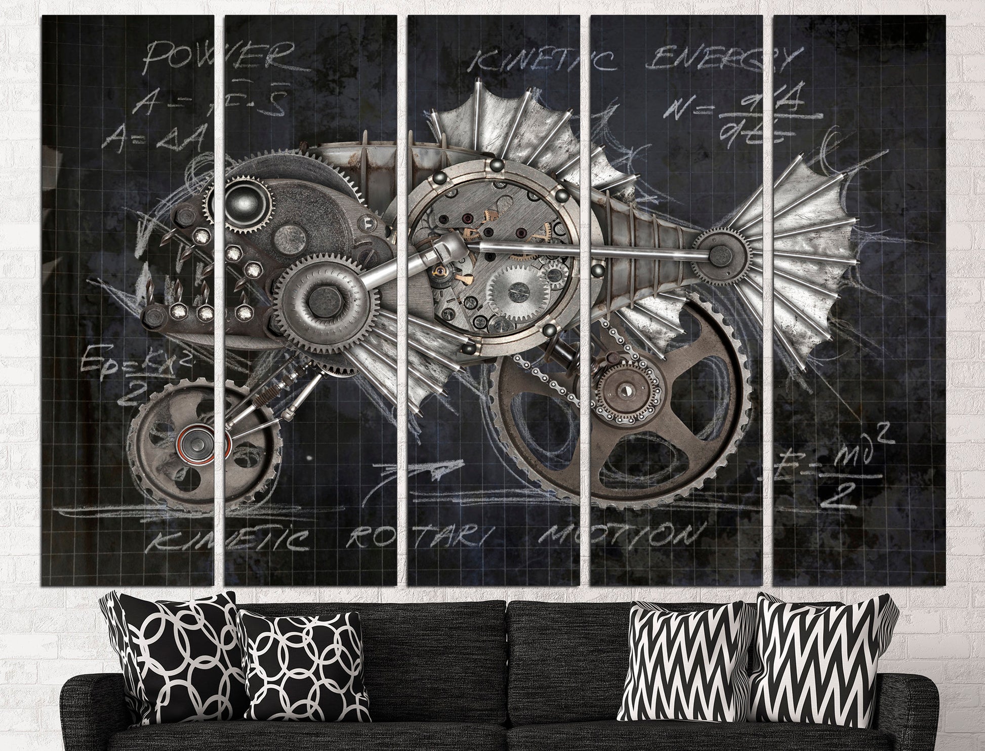 Steampunk wall art Large canvas art Steampunk wall decor, Canvas wall art Wall decor canvas Steampunk home decor