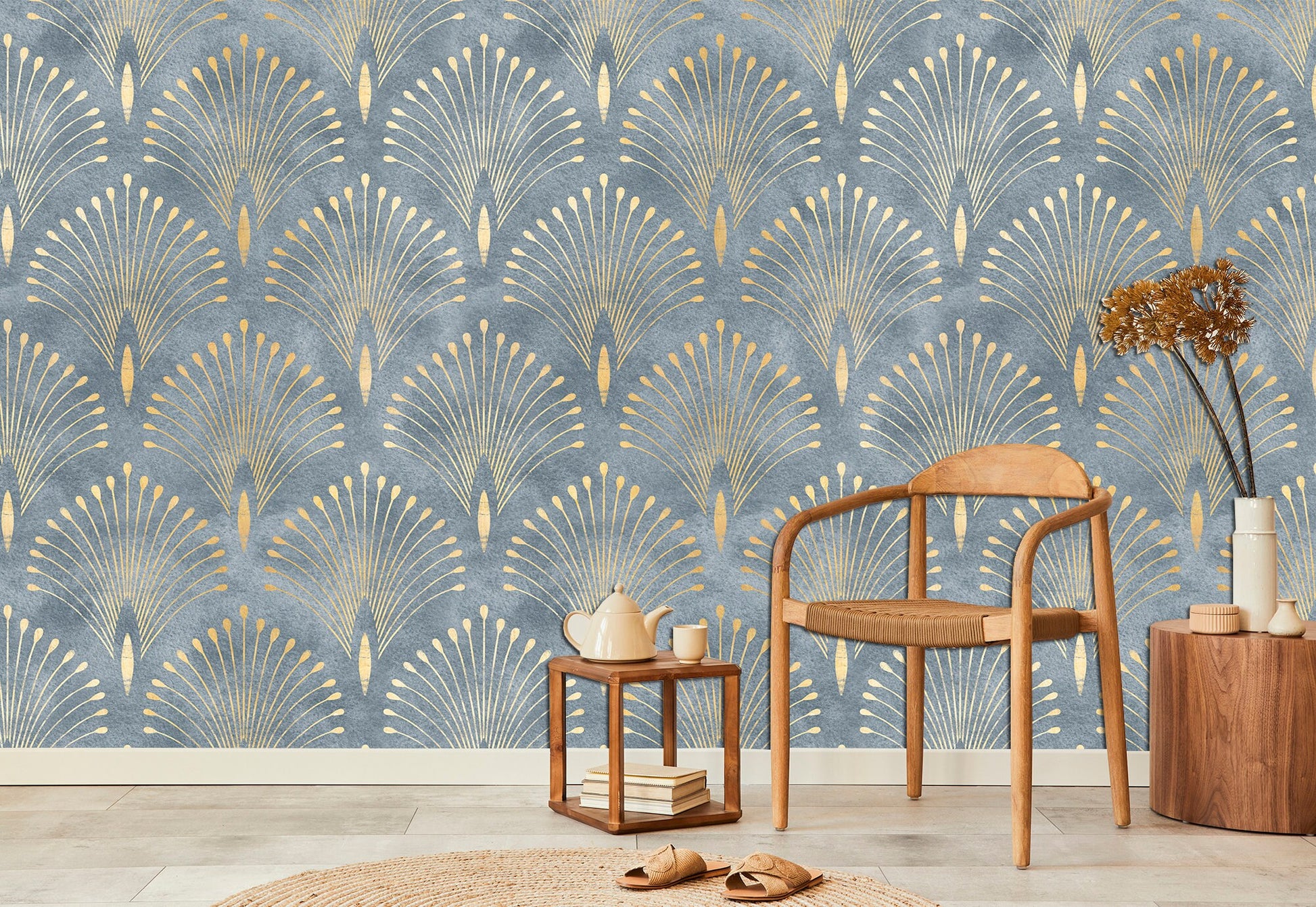 Scandinavian wallpaper Removable wallpaper Modern home decor Wall mural wallpaper, Scandinavian decor Gold wallpaper Peel stick wallpaper