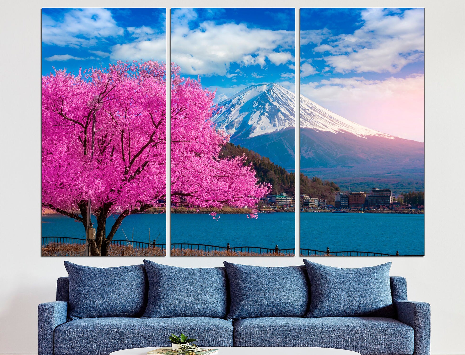 Mountain Fuji Asian wall art Mountain landscape, Japanese wall art Large mountain print Fuji wall art