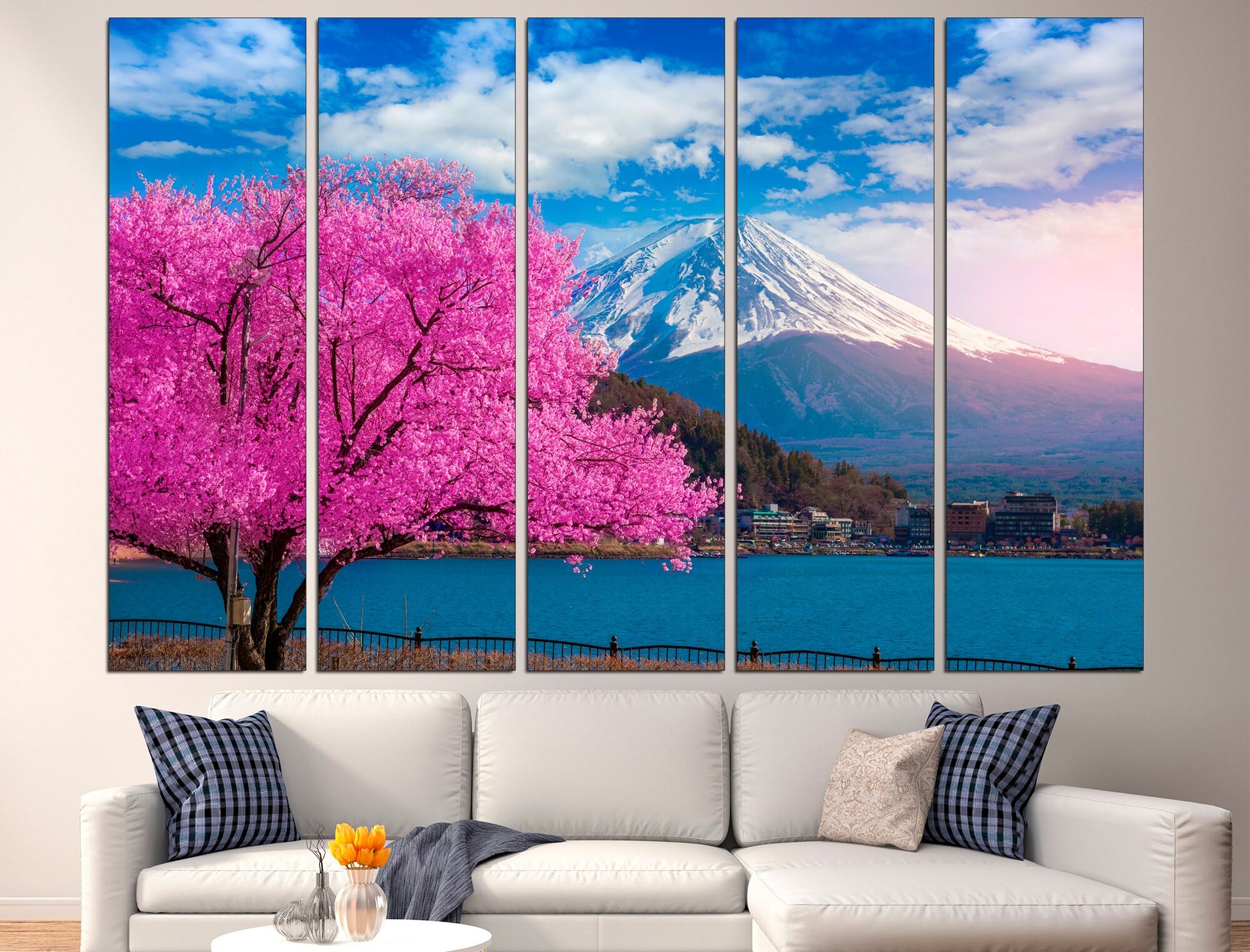 Mountain Fuji Asian wall art Mountain landscape, Japanese wall art Large mountain print Fuji wall art