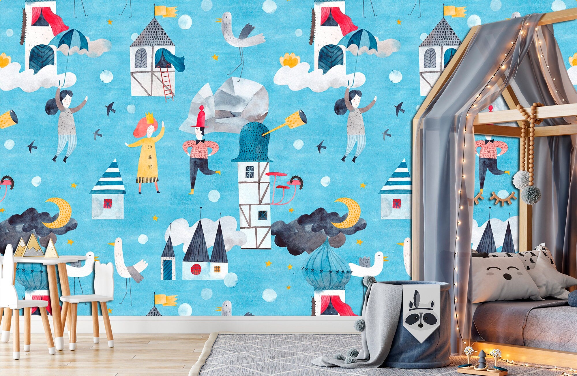 Create A Super Stylish Kids Room 21 Modern Removable Wallpaper Ideas