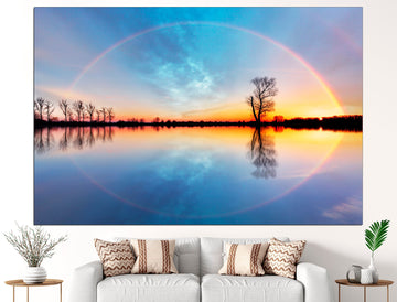 Sunset lake print Panoramic wall art Sunset photography, Lake house decor Landscape print Lake wall decor