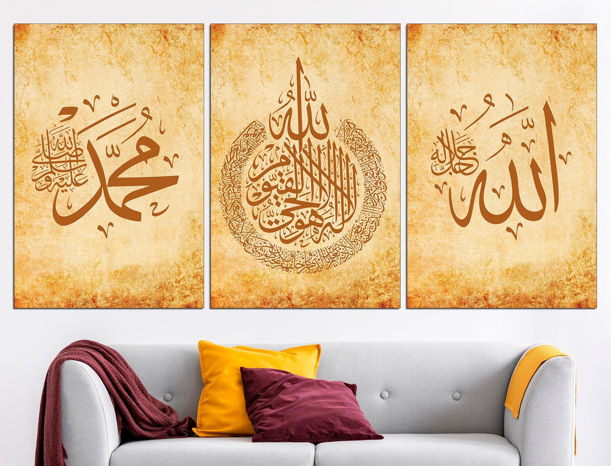 Islamic wall art Muslim wall decor Islamic canvas, Arabic wall art Modern islamic art Islamic canvas art