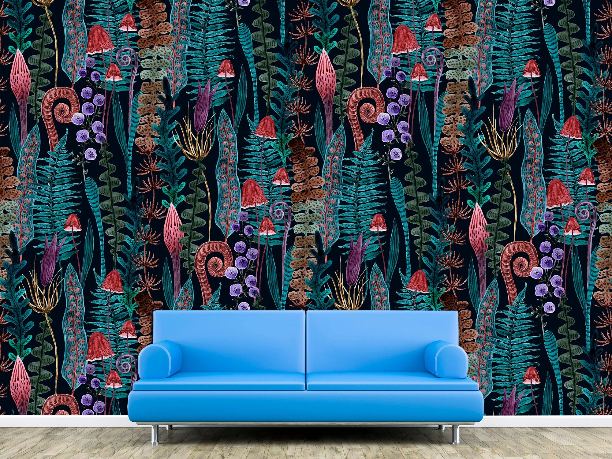 Whimsical Trees Wallpaper Wall Mural by Magic Murals